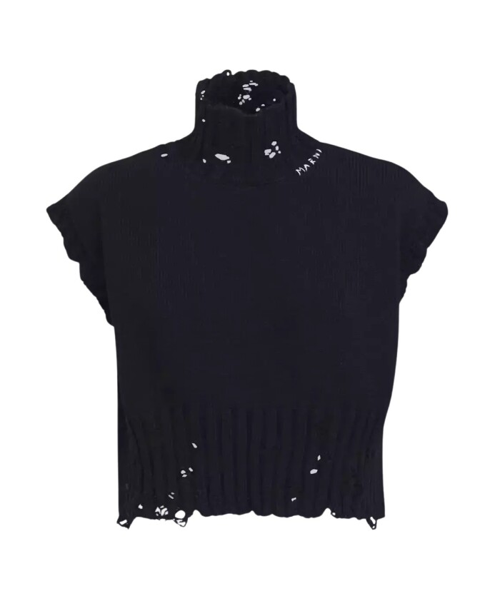 pull-en-coton-noir-a-manches-courtes