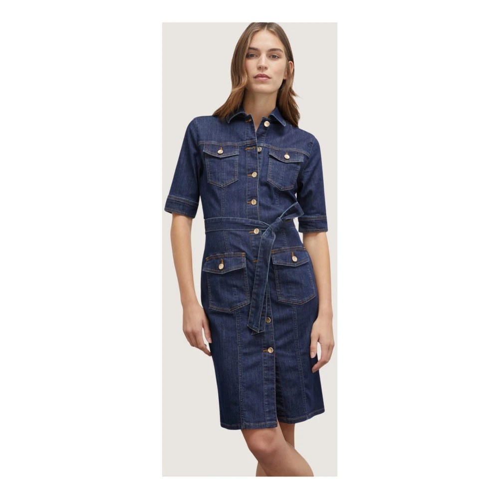 Motivi Denim overhemdjurk Blue Dames
