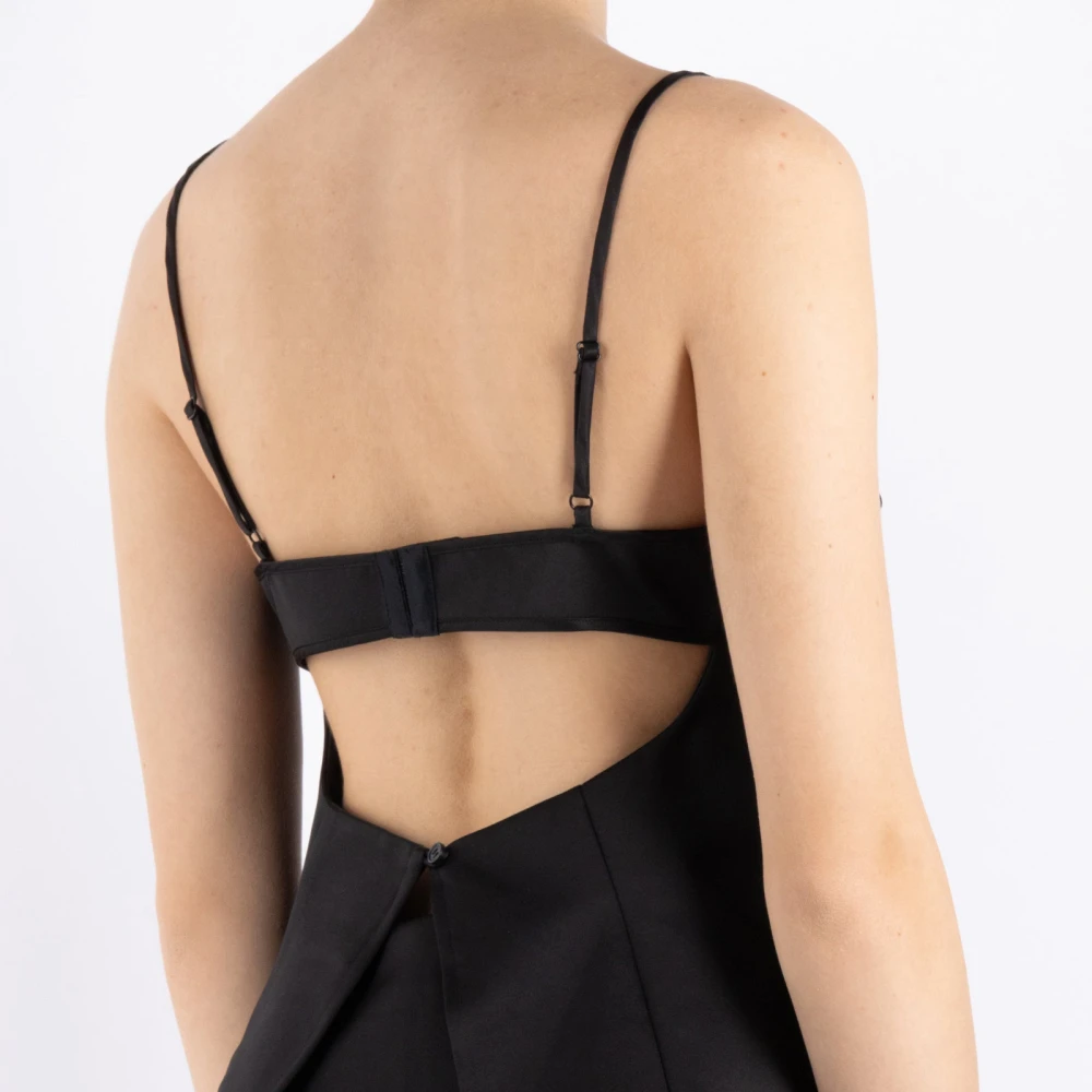 The Garment Zwart Polyester Katoen Top Black Dames
