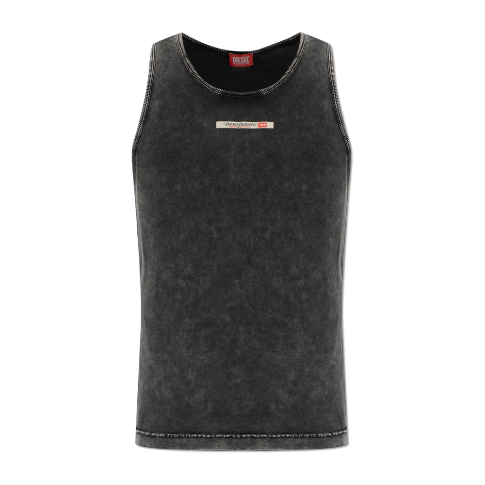 Diesel Uomo Grigio Top, M, New,