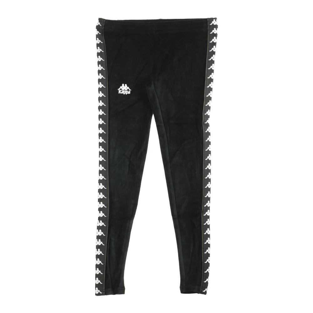 Kappa Kvinno Svart Byxor Dam, S, /Vit Tracksuit Byxor För R