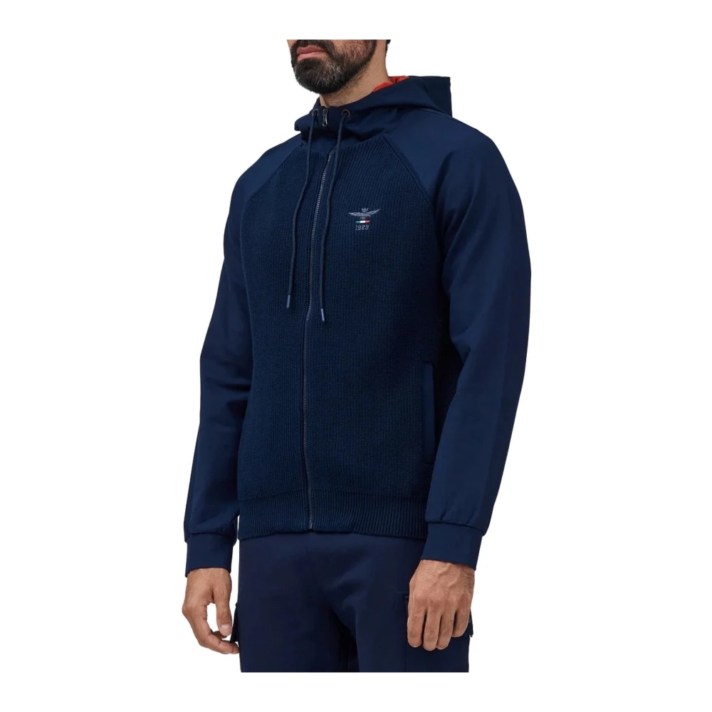 Aeronautica militare Capuchontrui Blue Heren