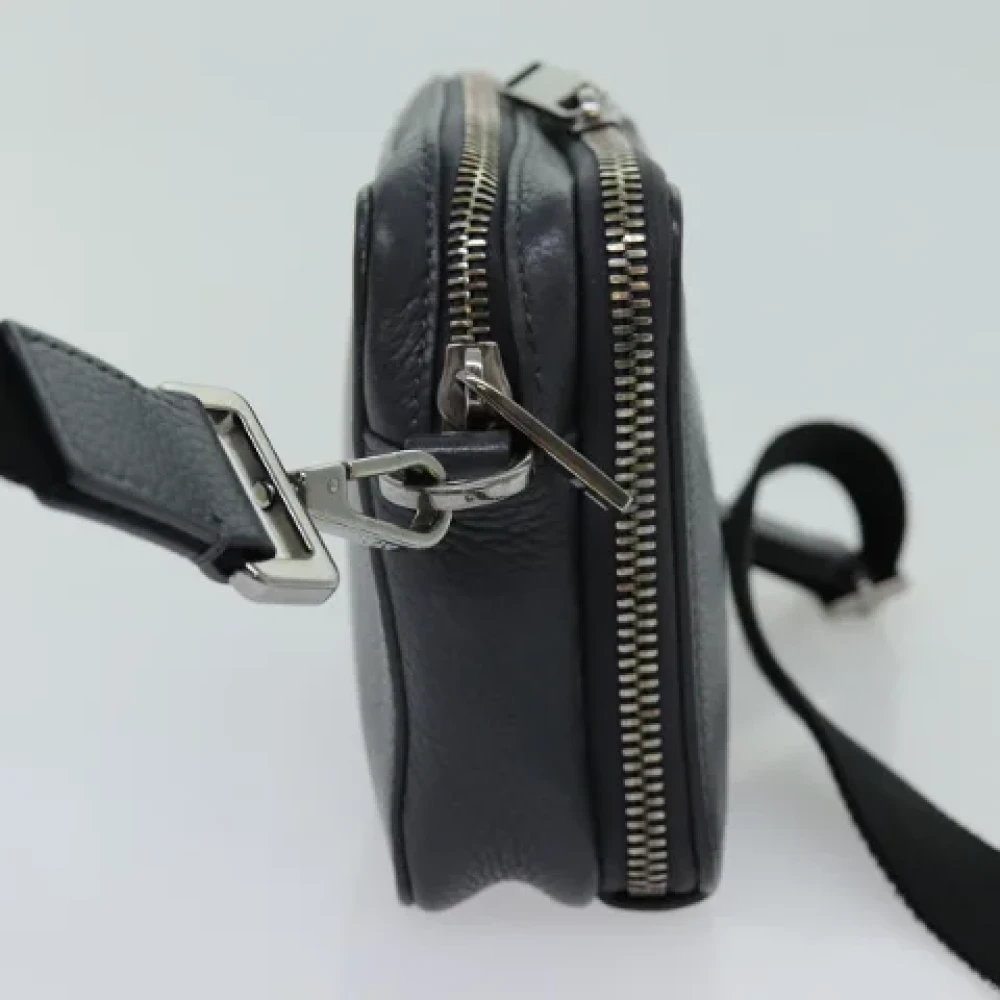 Dior Vintage Pre-owned Leather dior-bags Gray Dames