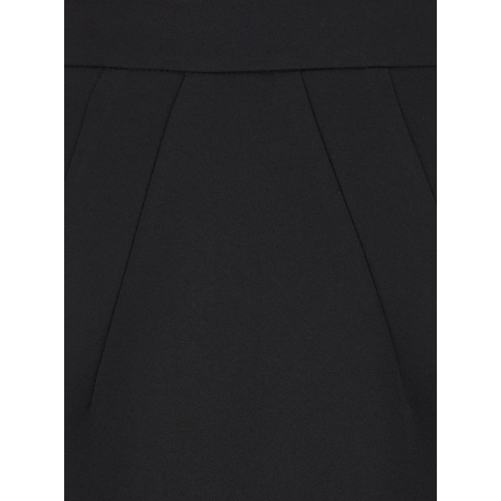 Plain Units Zwarte Midi Potlood Rok Hoge Taille Black Dames