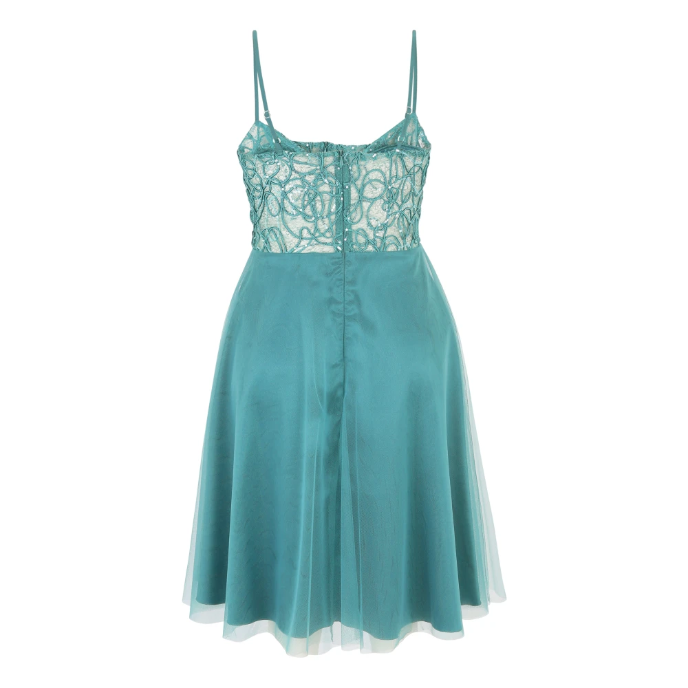 Vera Mont Glitter Cocktailjurk Green Dames