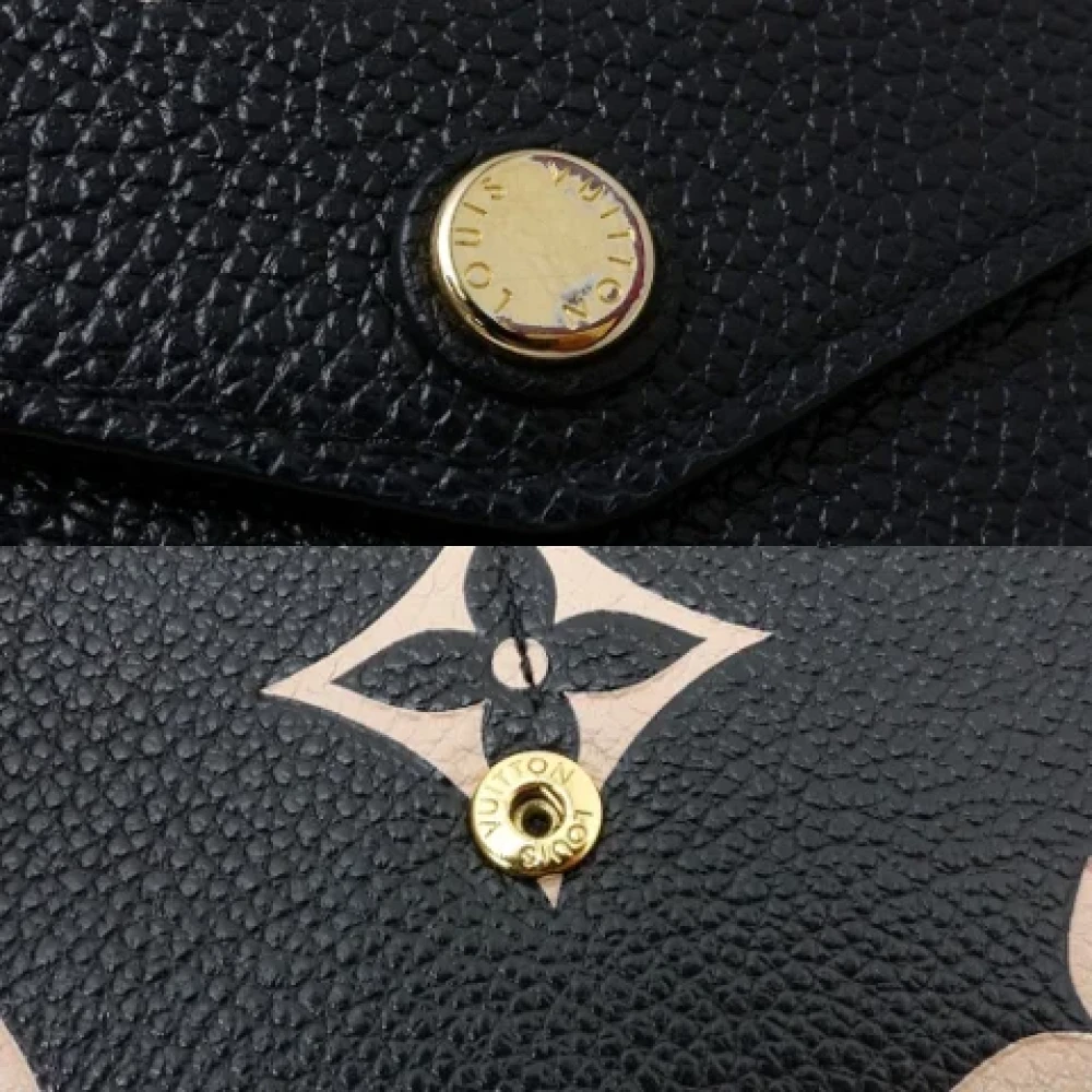 Louis Vuitton Vintage Pre-owned Leather wallets Black Dames