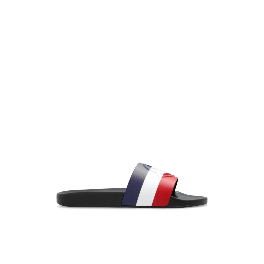 Moncler Men's Multicolor Sliders,, Basile Rubber Slides Size 5 Uk