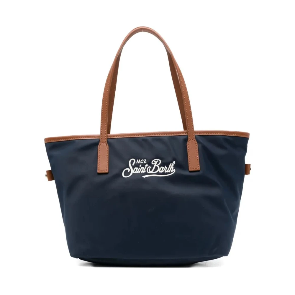 Mc2 Saint Barth Women's Blue City Bag Mid Nylon
