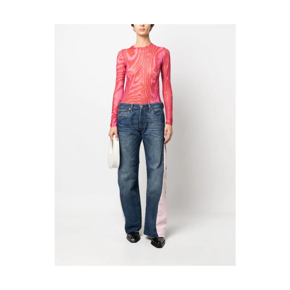 Ombra Milano Wide Jeans Blue Dames