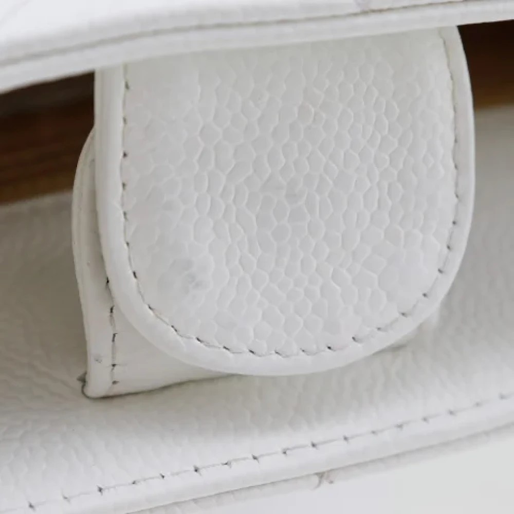 Chanel Vintage Pre-owned Leather chanel-bags White Dames