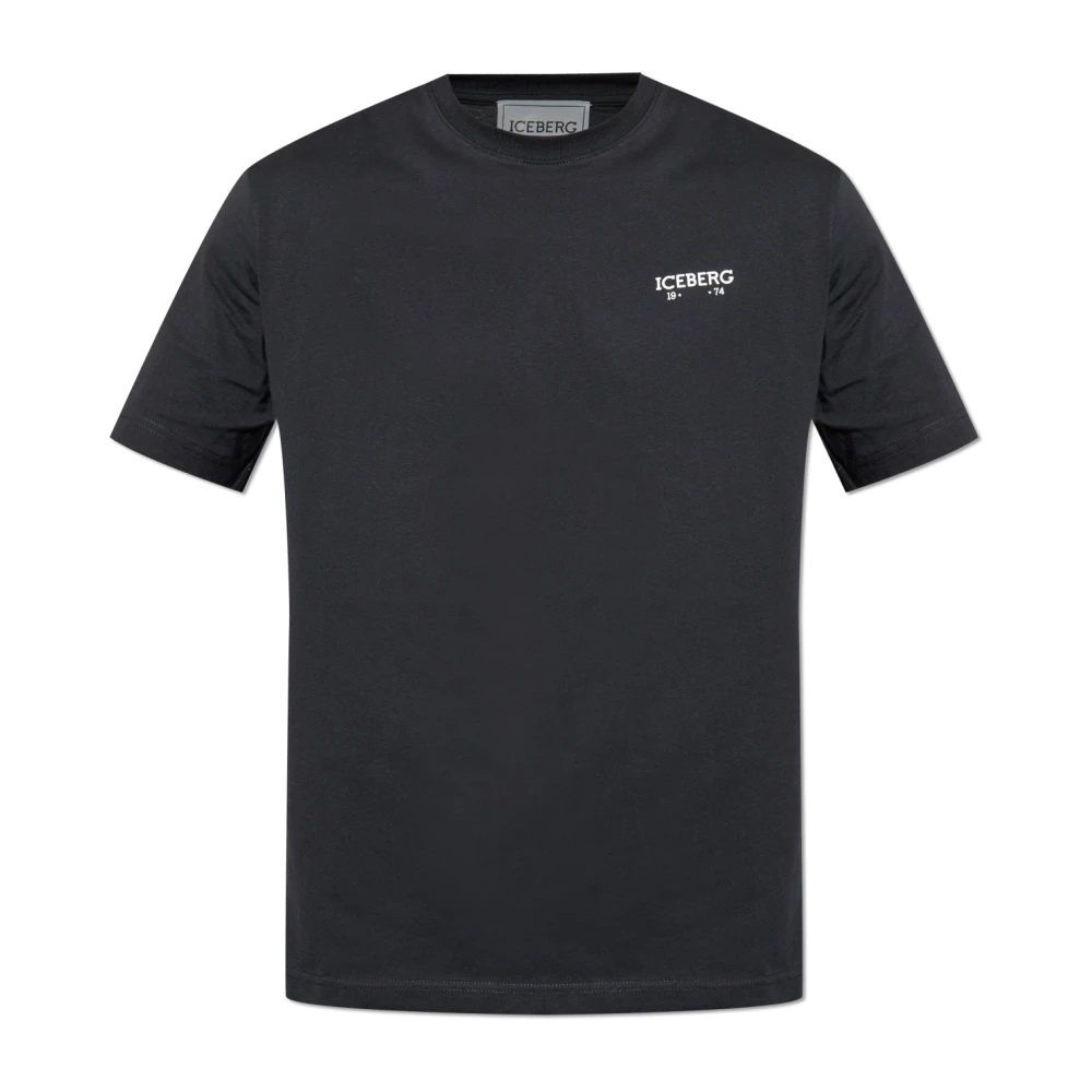Iceberg - Tops > T-Shirts - Black - Iceberg - Modalova