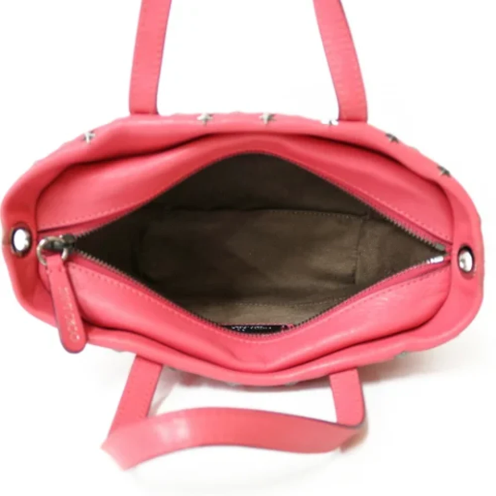Jimmy Choo Pre-owned Fabric shoulder-bags Red Dames