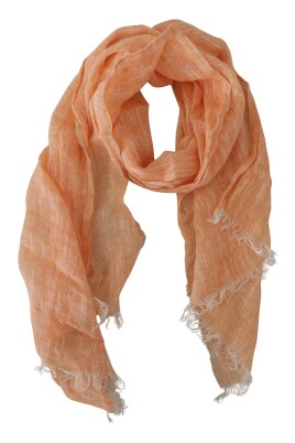 elegant-peach-linen-scarf