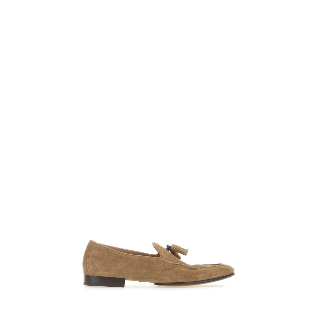 Doucal's Brown Loafers, Male, 8 Uk, Tassel Suede Loafer