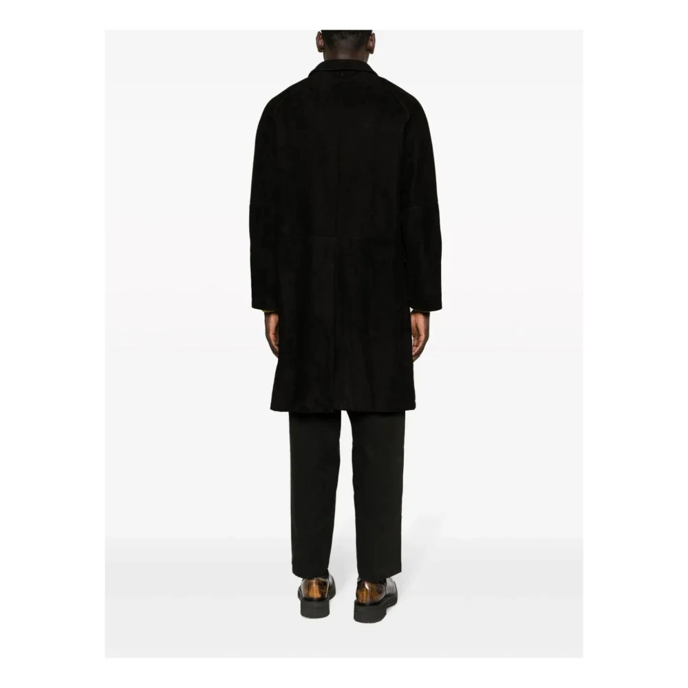 Salvatore Santoro Zwarte Leren Jas Black Heren