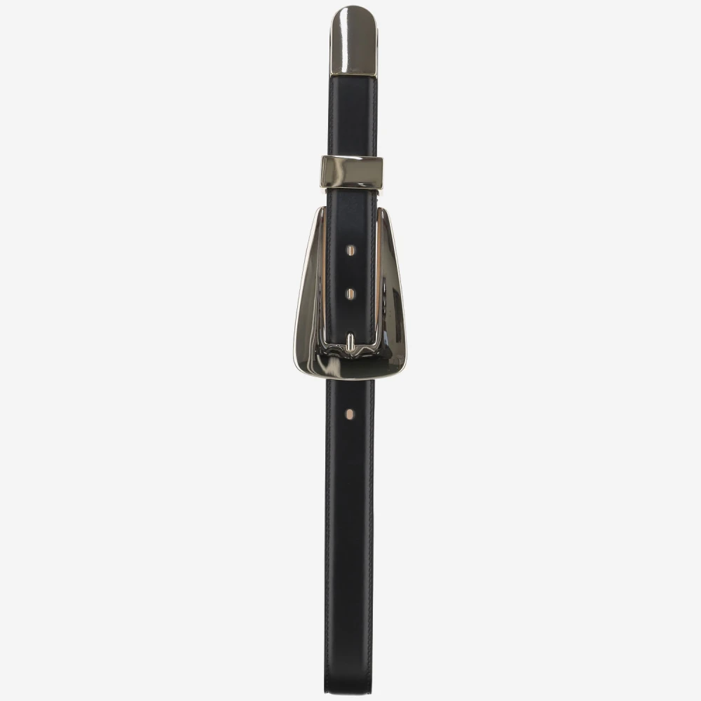 Khaite Gouden Gesp Lucca Riem Black Dames