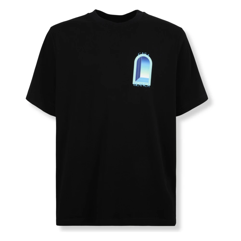 Casablanca Men's L'Arche Classic Cotton Short-Sleeve T-Shirt - Black/Blue - X Large - Image 2