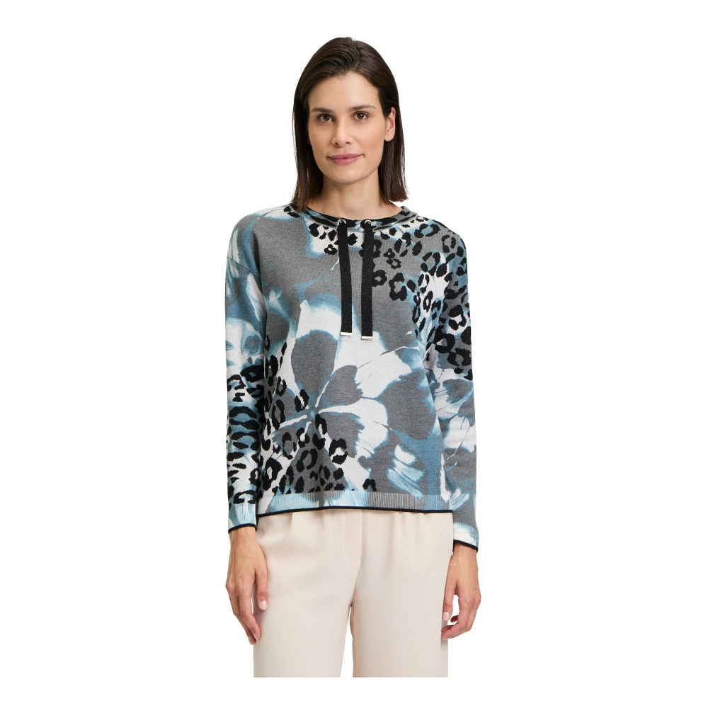 Betty Barclay Dierenprint Fijngebreide Trui Multicolor Dames