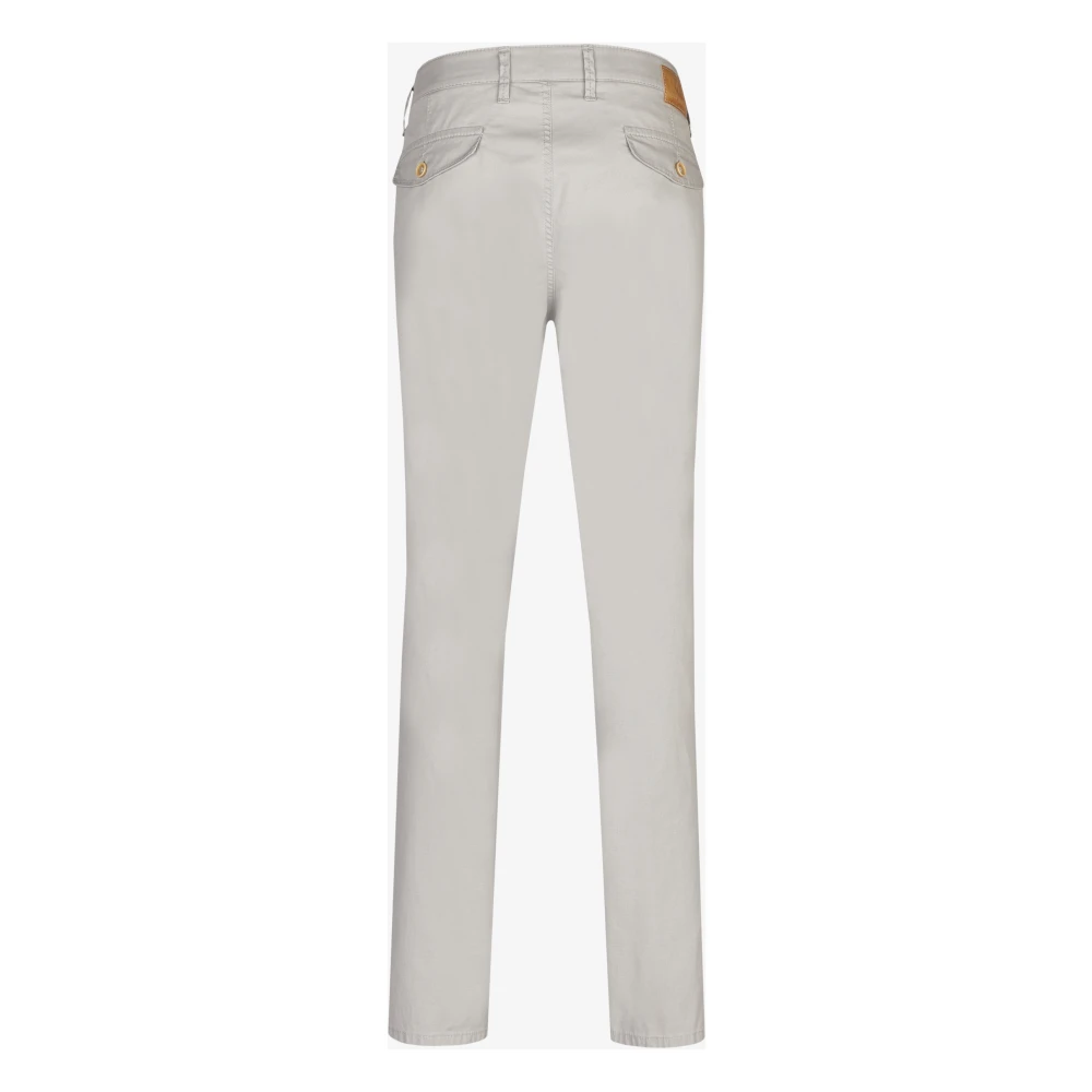 club of comfort Slim Fit Chino met Comfort Tailleband Gray Heren