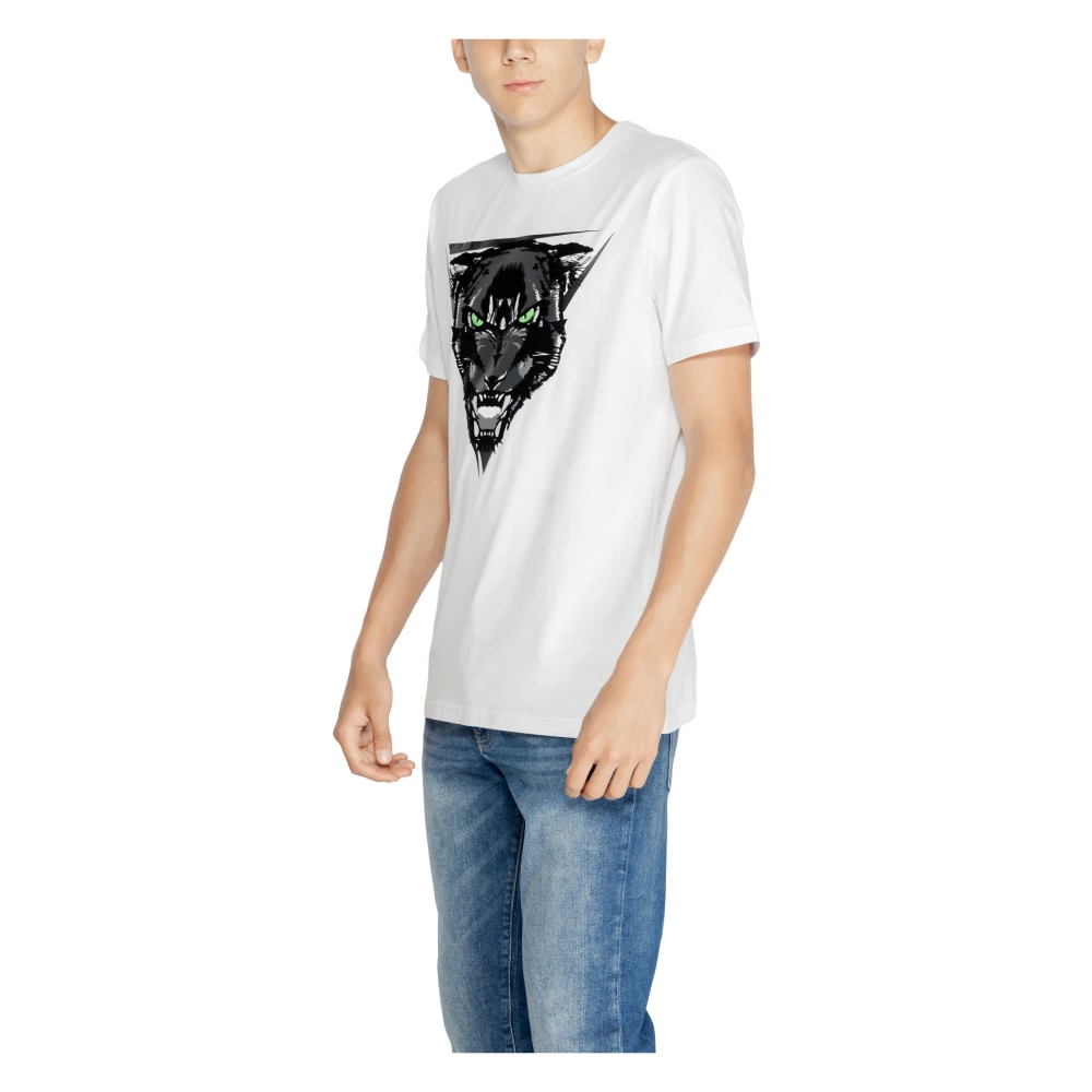 Antony Morato Wit Bedrukt Katoenen T-shirt White Heren