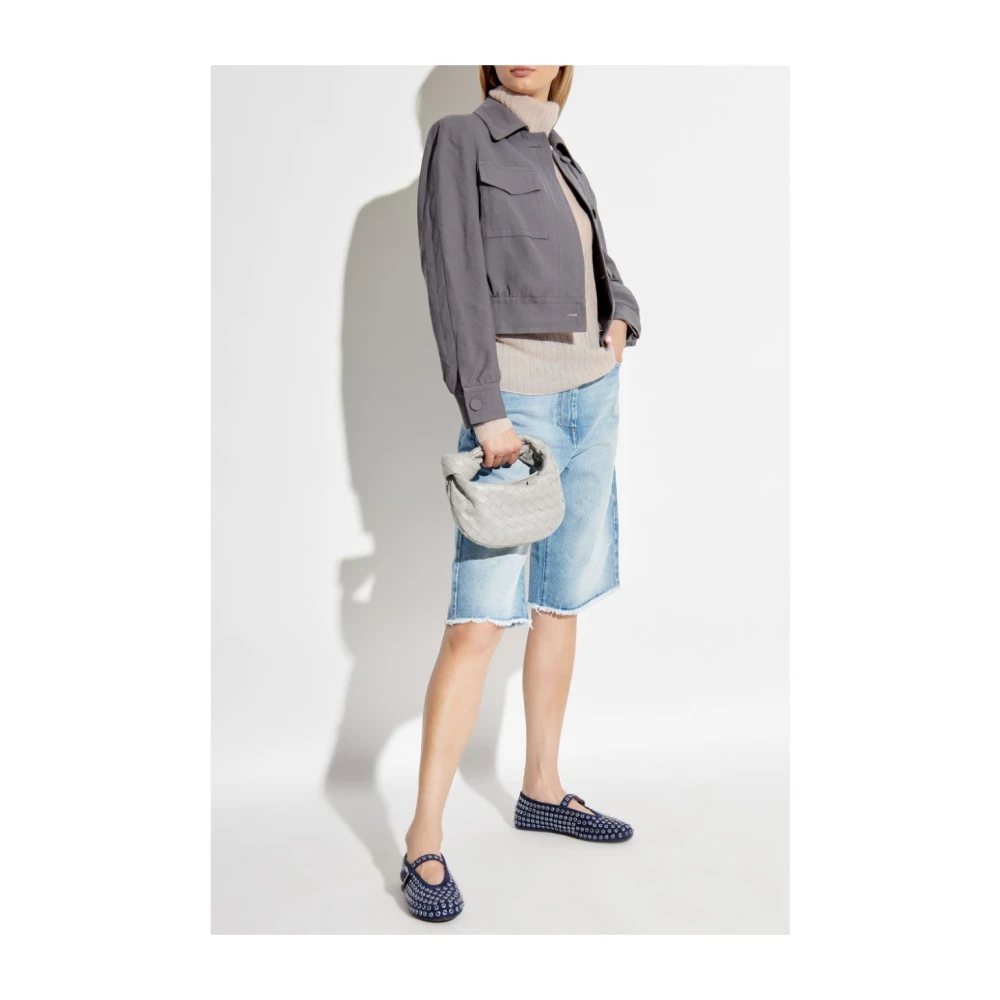 Dries Van Noten Denim Shorts Broek Stijlvolle Mode Blue Dames