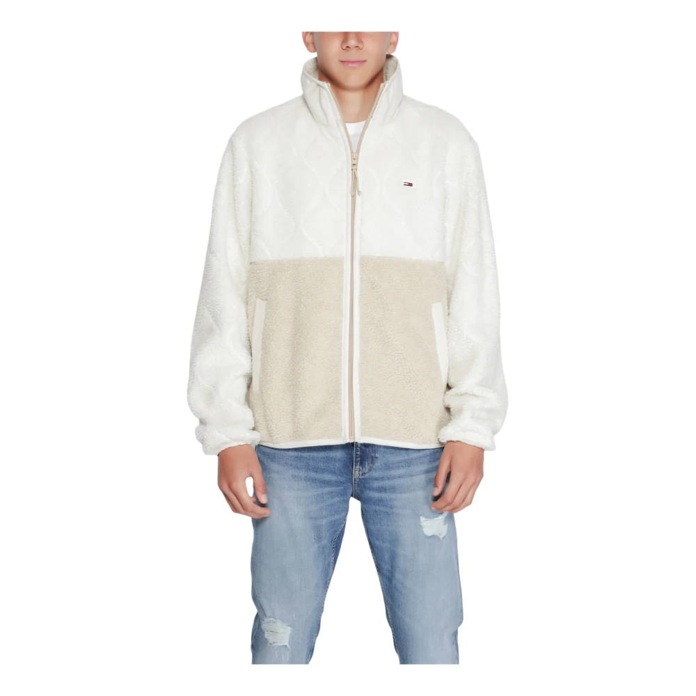 Tommy Jeans Essentiële Herenjas Herfst Winter Collectie White Heren