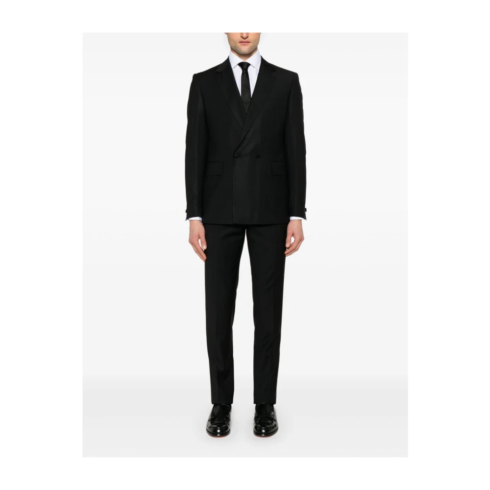 Corneliani Zwart Herenpak Elegante Stijl Black Heren