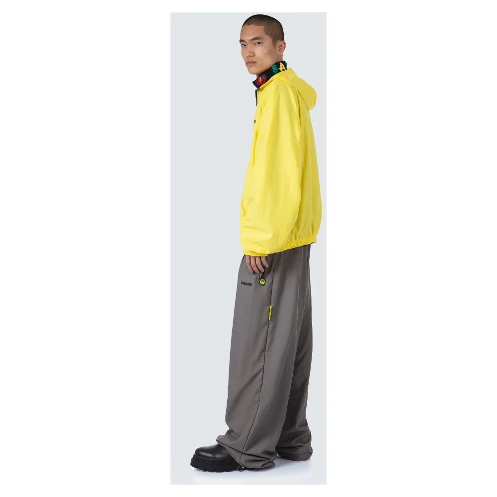 Barrow Nylon jas met logo en gepersonaliseerde rits Yellow Unisex