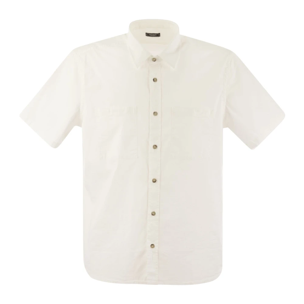 PESERICO Short Sleeve Shirts White Heren
