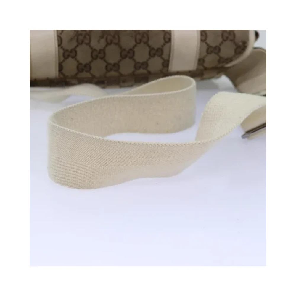 Gucci Vintage Pre-owned Canvas gucci-bags Beige Dames