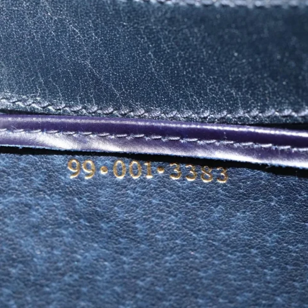 Gucci Vintage Pre-owned Leather shoulder-bags Blue Dames