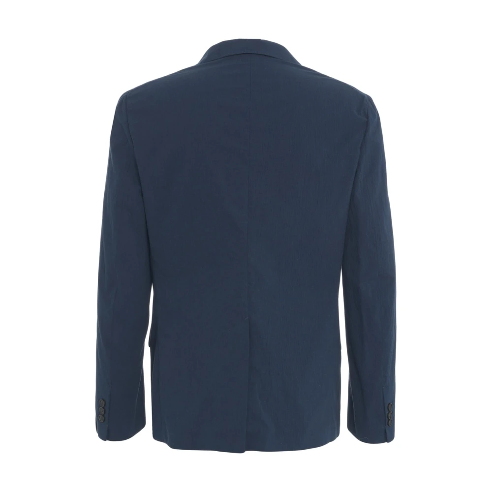 Paolo Pecora Blauwe Single-Breasted Blazer Stijlvol Ontwerp Blue Heren