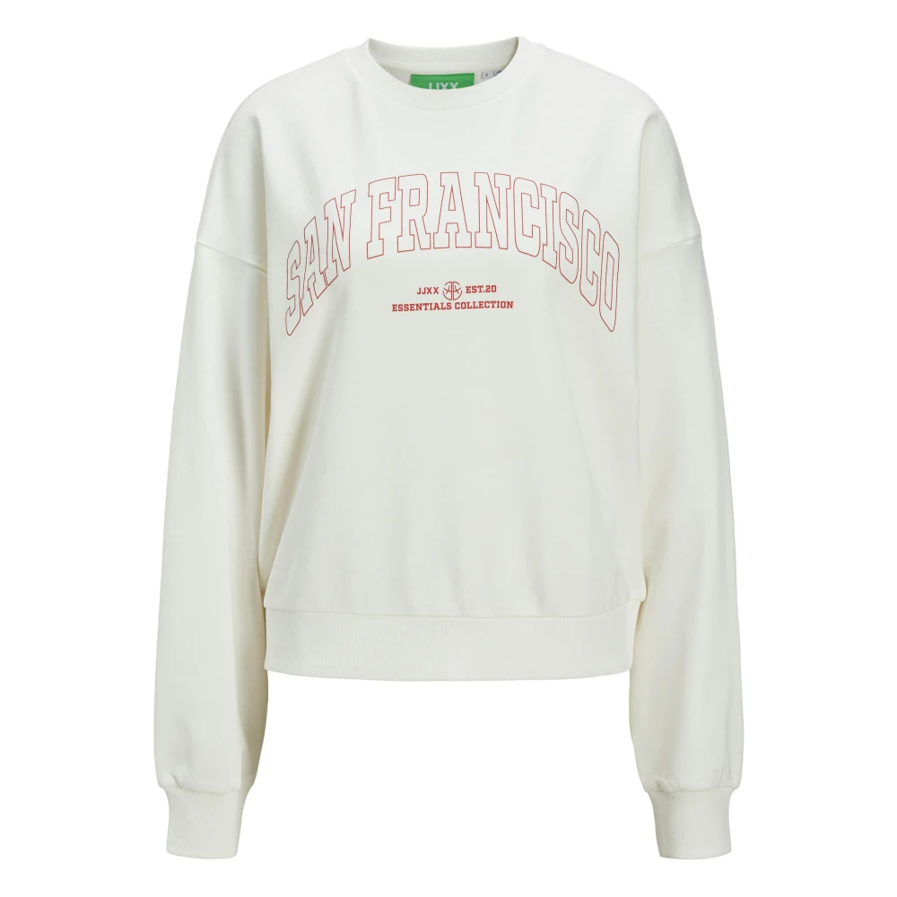jack & jones Lente Crew Neck Korte Mouw Sweater Beige Dames