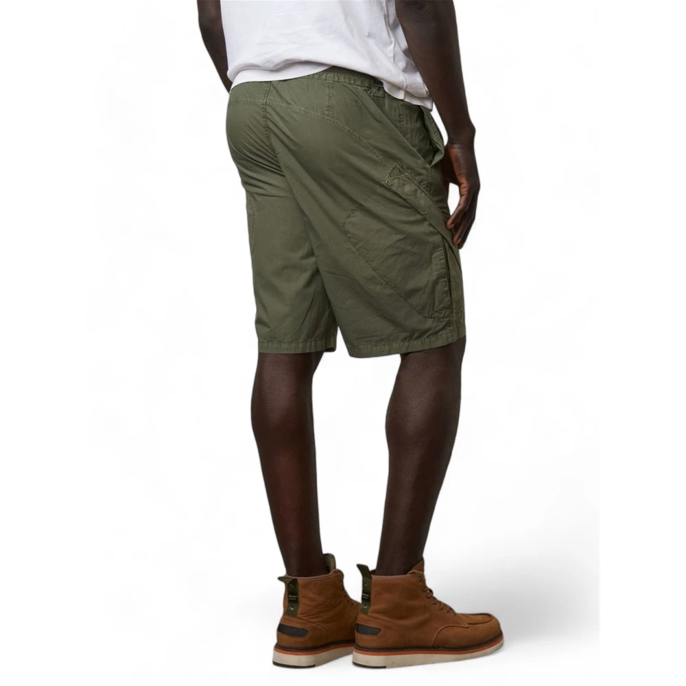 Blauer Militair Groene Bermuda Shorts met Zijzakken Green Heren