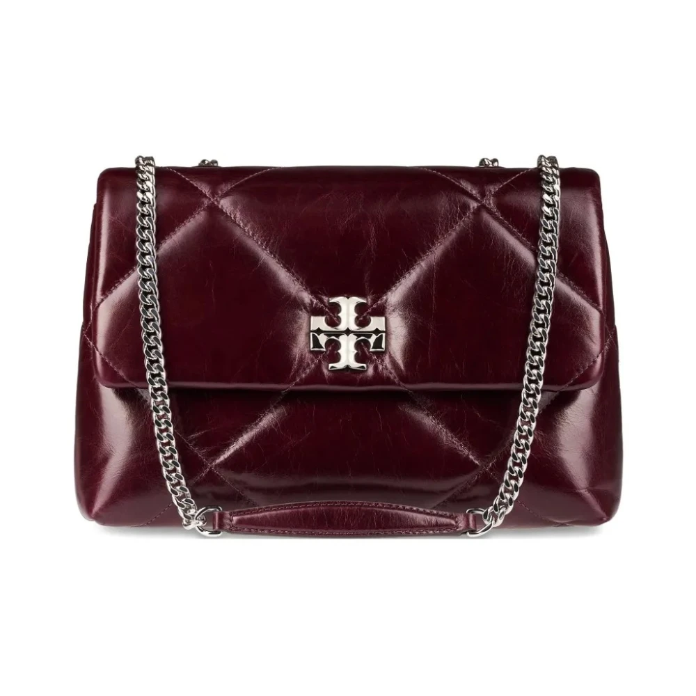 Tory Burch Röd Kira Diamond Axelremsväska