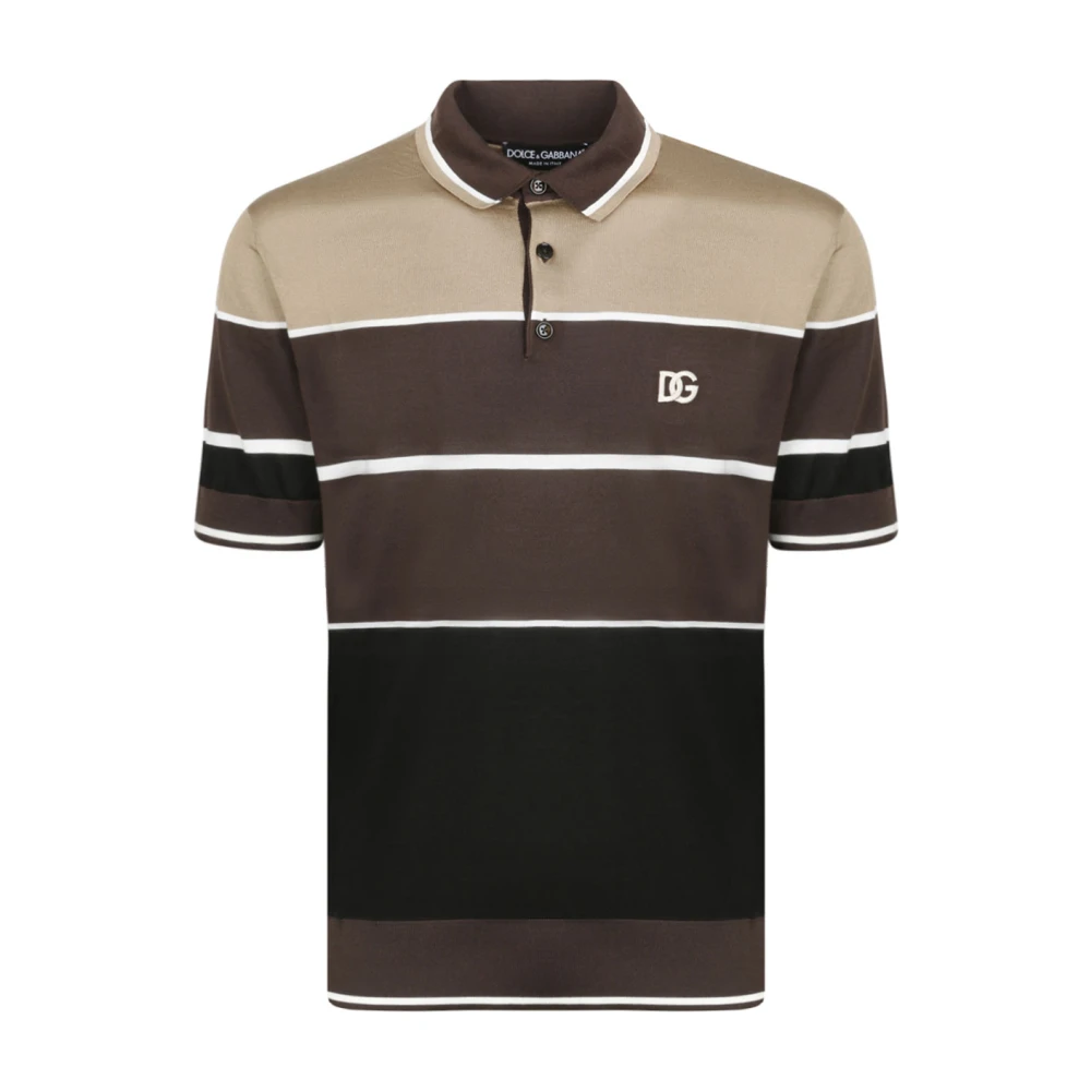 Dolce & Gabbana Men's Striped Polo Shirt
