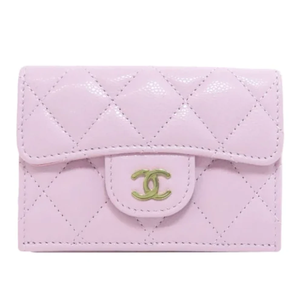 Chanel Vintage Pre-owned Leather wallets Pink Dames
