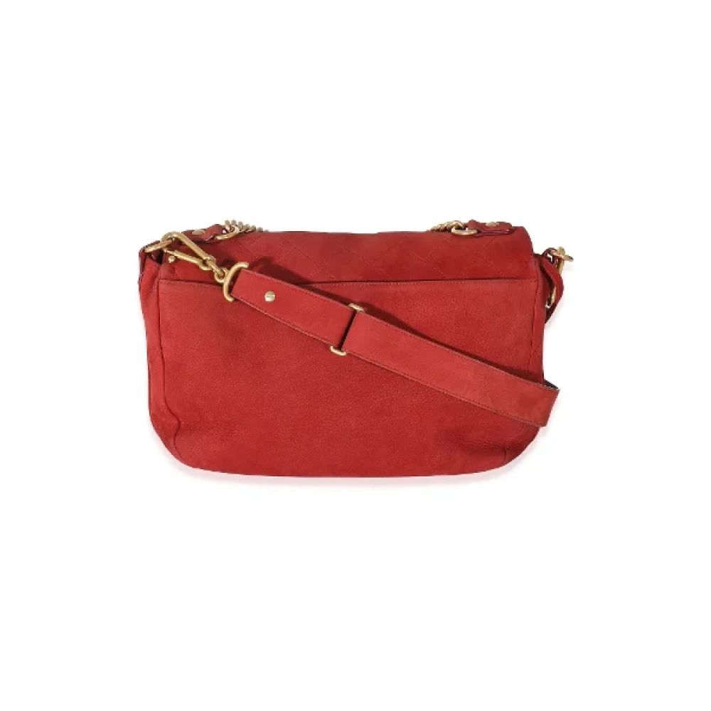 Chanel Vintage Pre-owned Suede crossbody-bags Red Dames