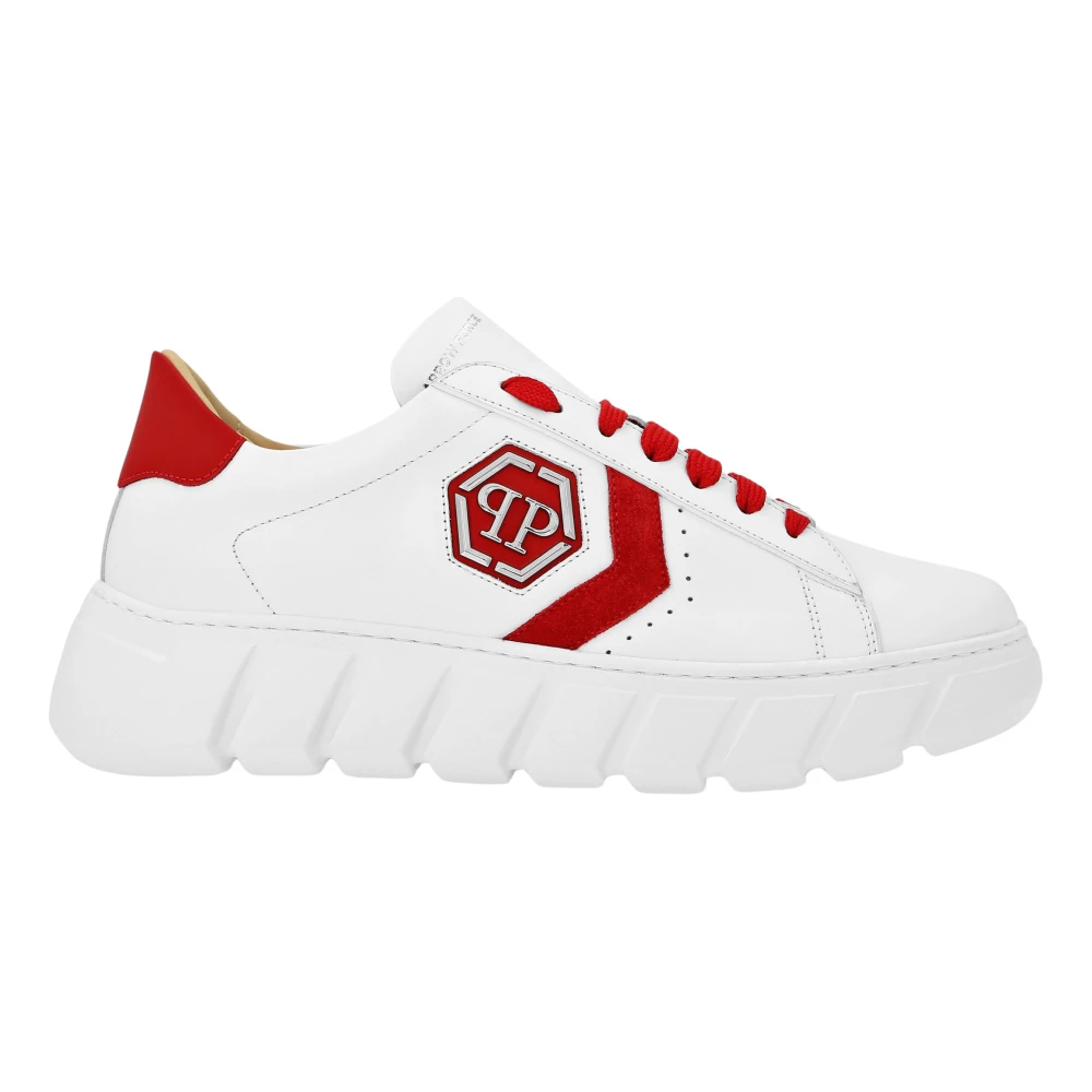 Philipp Plein Hexagon Lo-Top Sneakers unisex Schoenen Wit