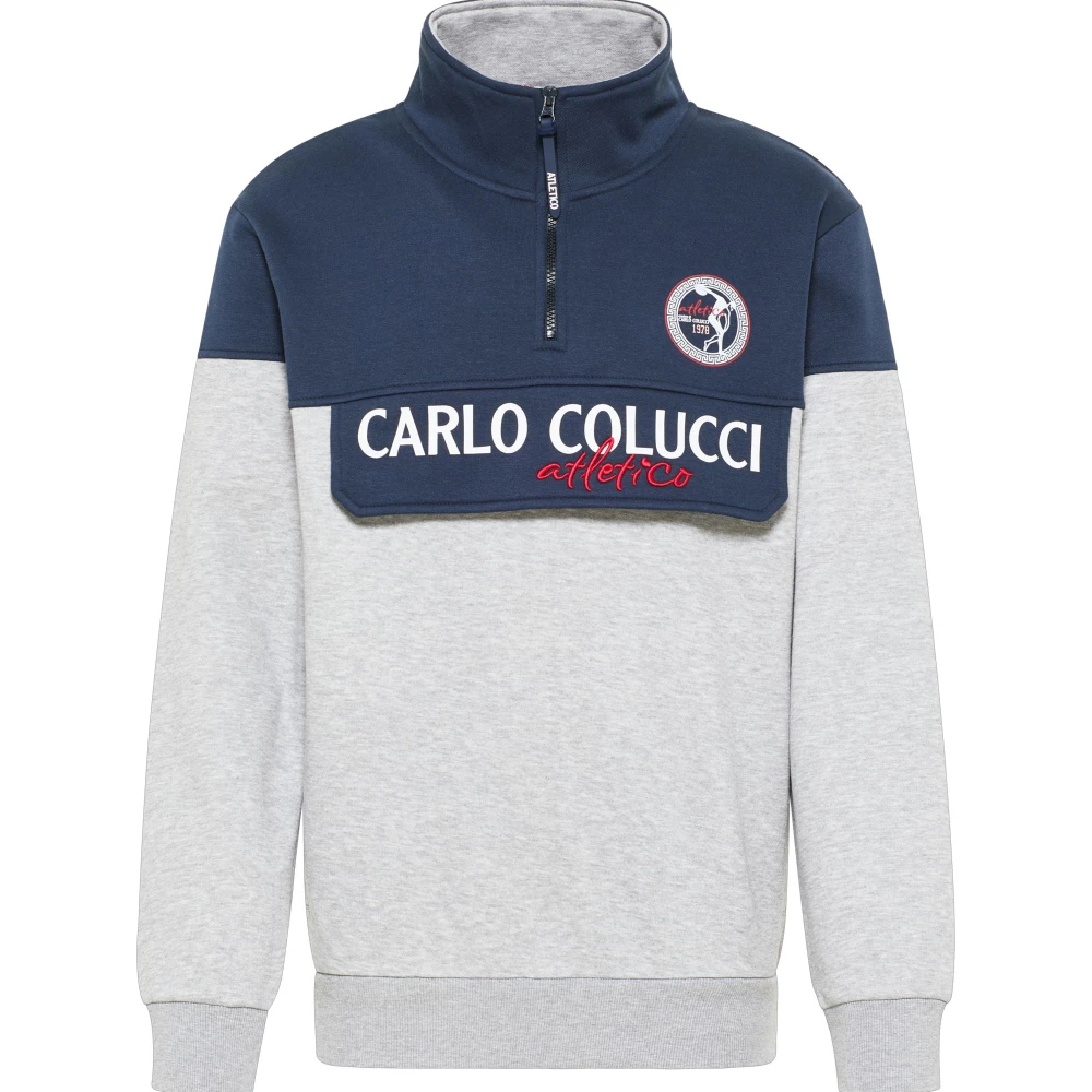 Carlo Colucci Men's Sporty Atletico Troyer De Pian