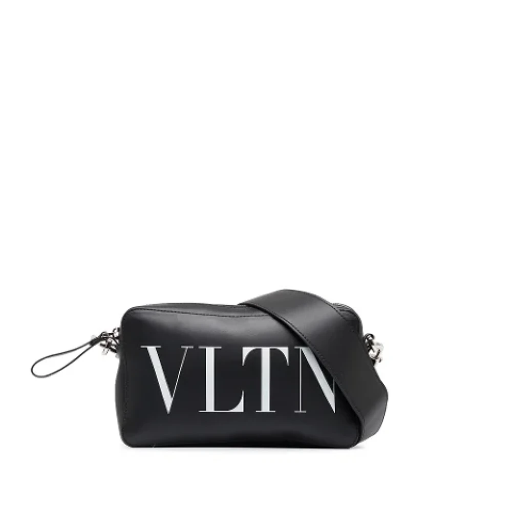 Valentino Vintage Pre-owned Leather shoulder-bags Black Dames