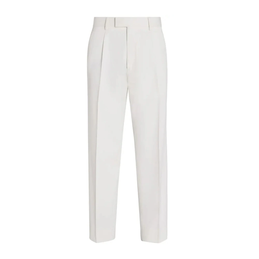 Z Zegna Suit Trousers White Heren