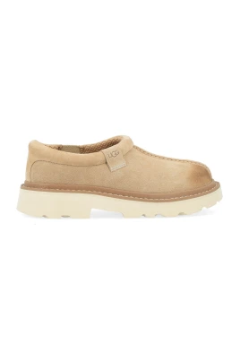Beige Mocka Lug Sabot Toffel