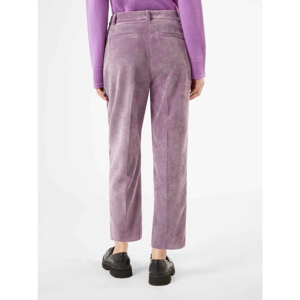 Pennyblack Chique Velvet Slim Fit Enkellange Broek Purple Dames
