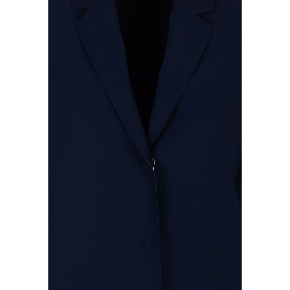 Harris Wharf London Single-Breasted Coats Blue Dames
