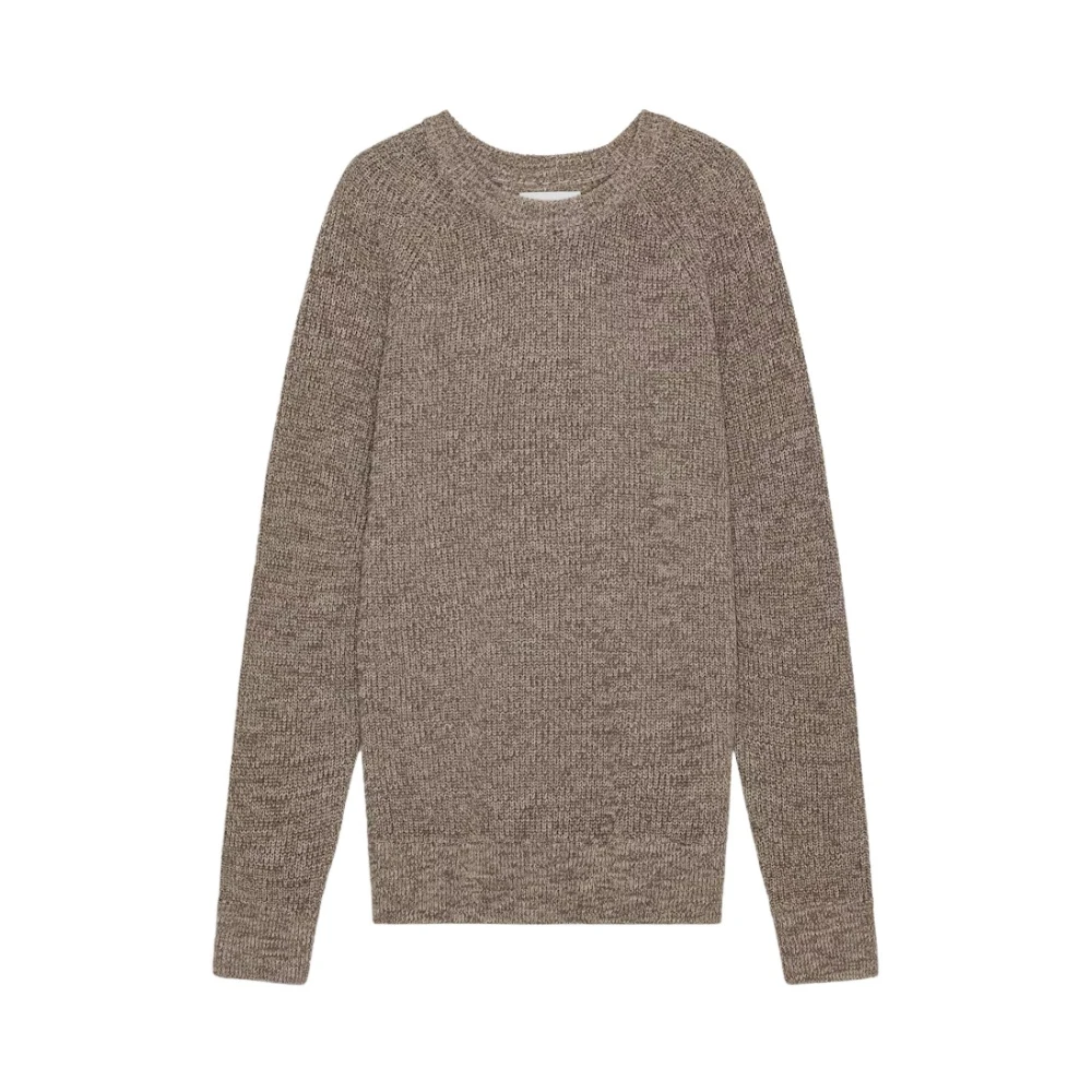 Nn07 Round-neck Knitwear Gray Heren