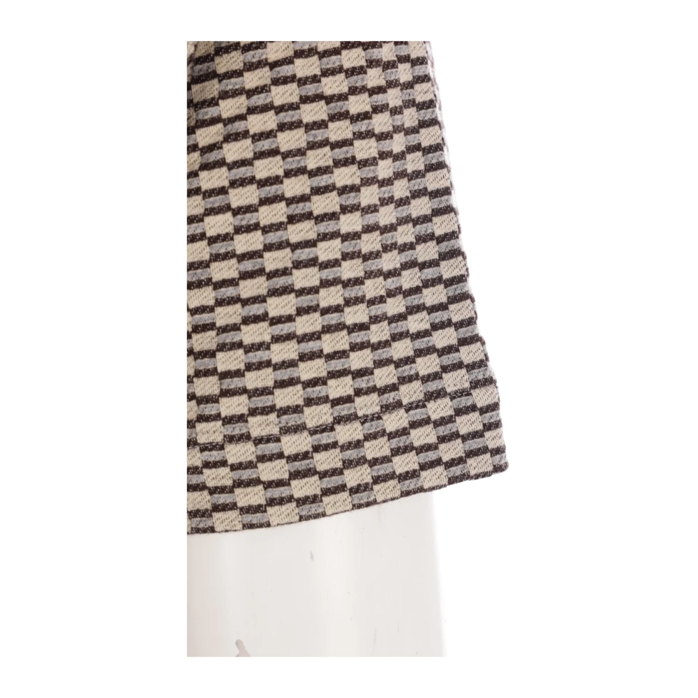 Giorgio Armani Geometrische Jacquard T-shirts en Polo's Brown Heren