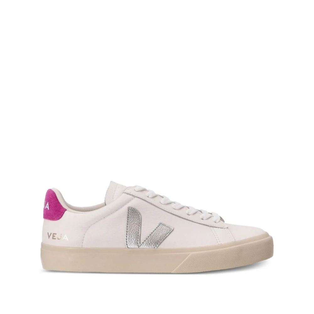 Veja Women's White Sneakers, 4 Uk, Campo Leather