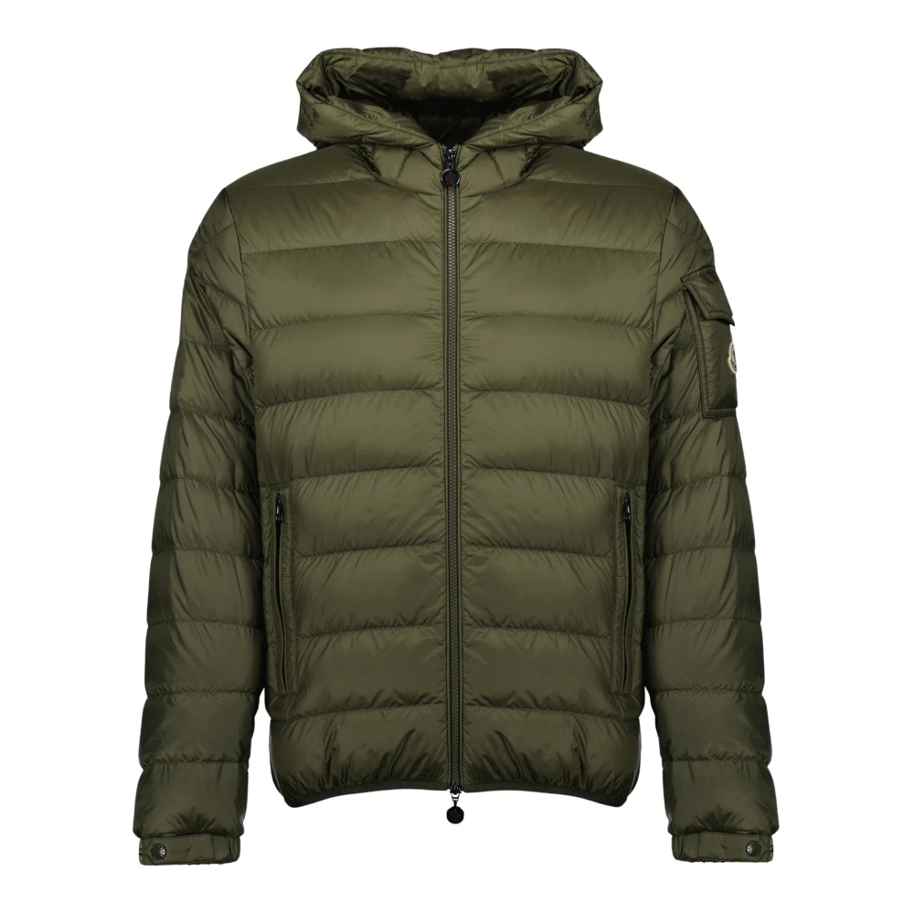 Moncler Men's Green Najan Hooded Short Down Jacket - Down Jackets - L - Jackets