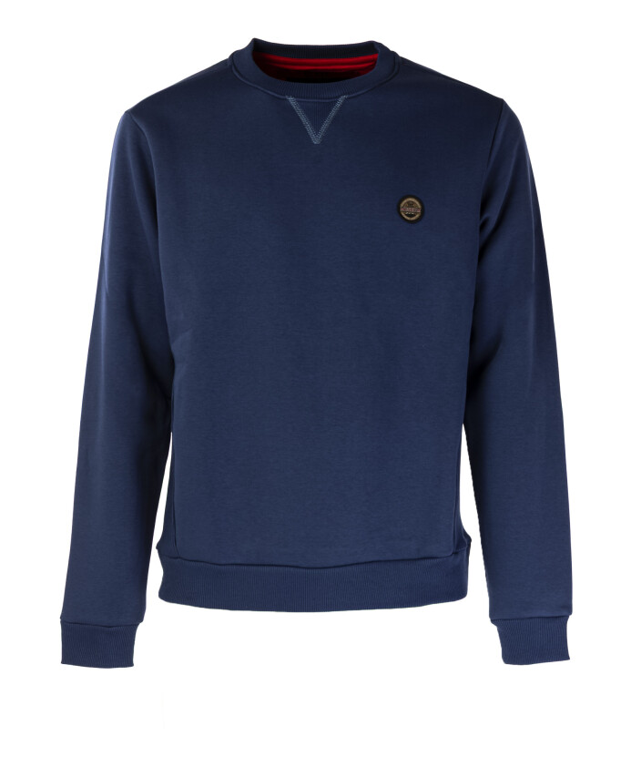 sweatshirt-decontracte-col-v